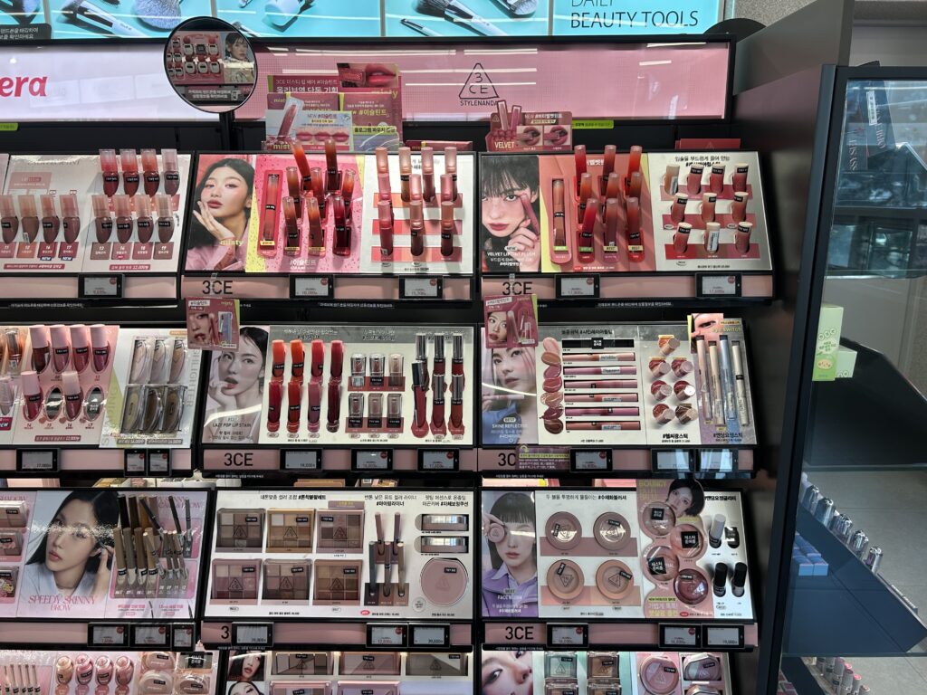 3CE Cashmere Hug Lipsticks on the shelves