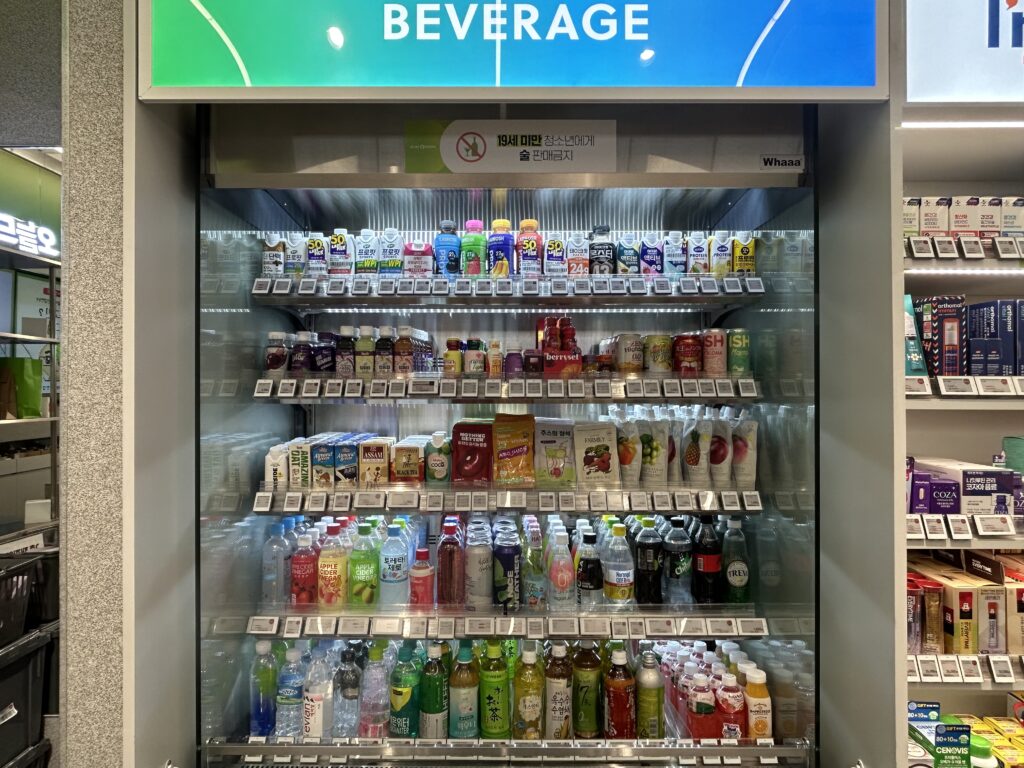 Olive Young Beverage Section