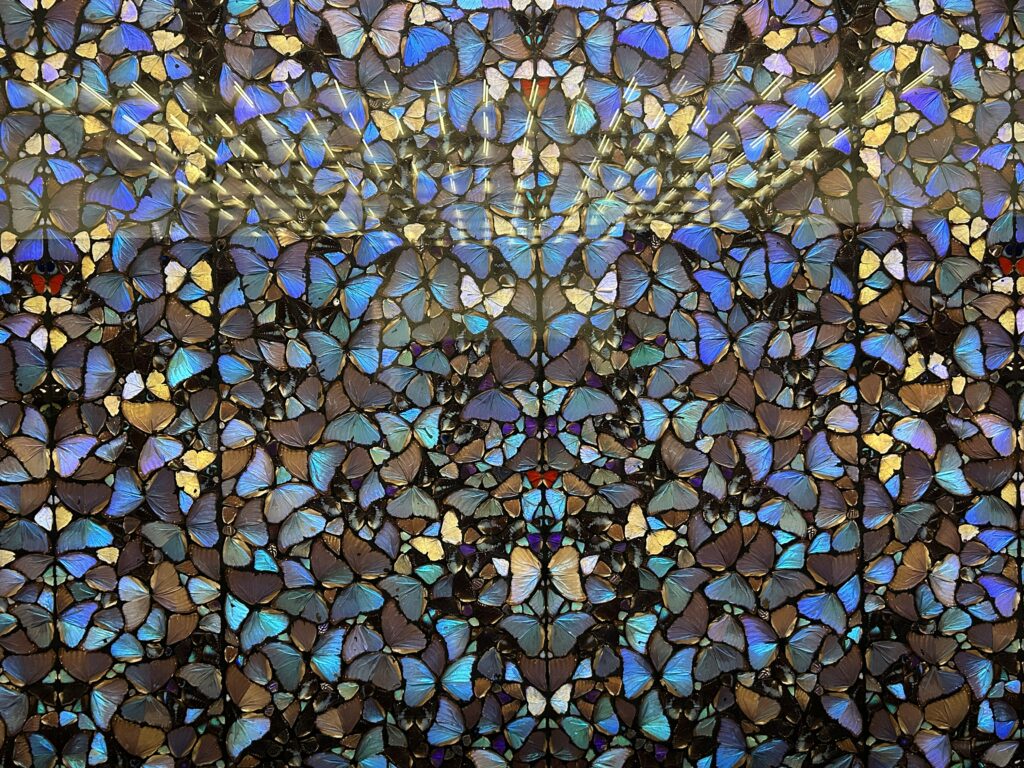 masterpieces of Damien Hirst: The artwork crafted using thousands of real butterfly wings