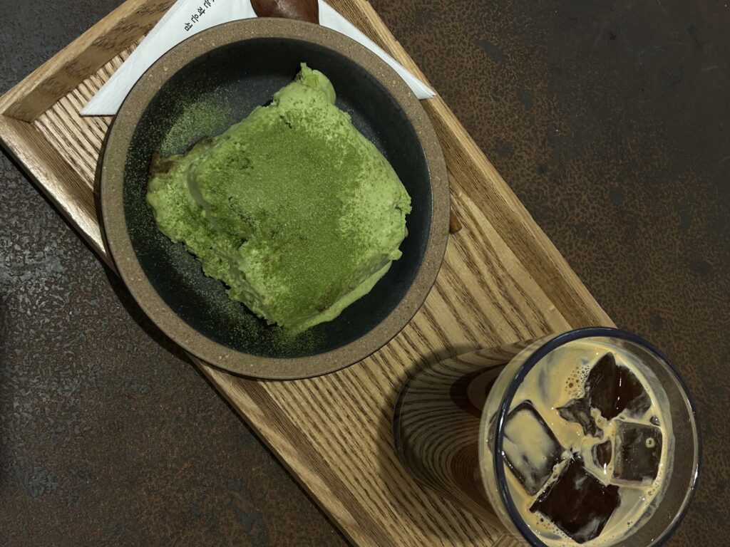 Matcha Tiramisu with Coffee