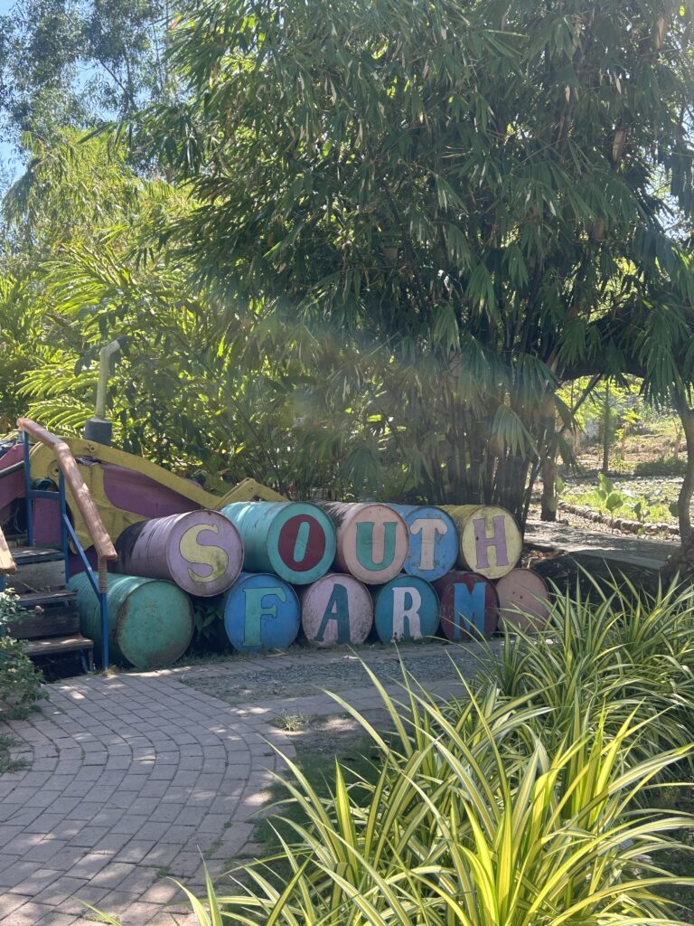 the main entrance of South Farm in Bohol.