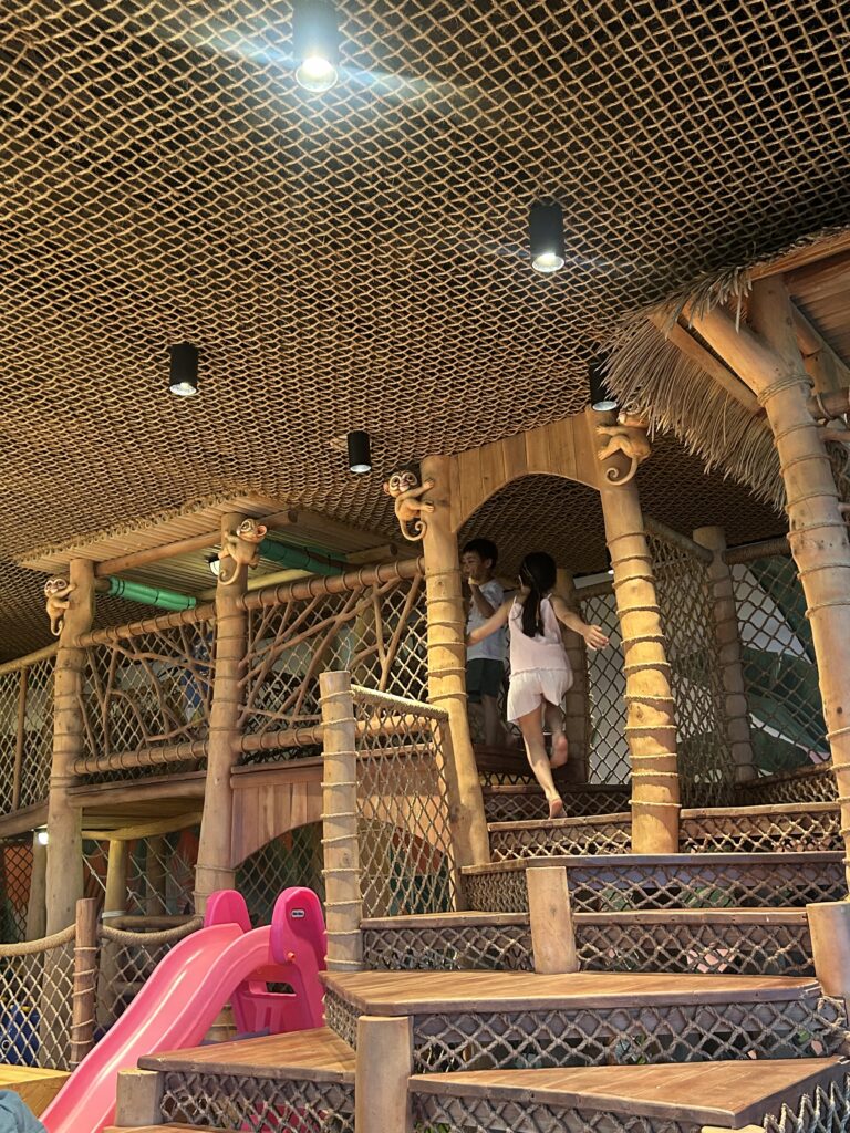 Colorful and eco-friendly indoor Kids Club play area at South Palms Resort Panglao MGallery, Bohol.